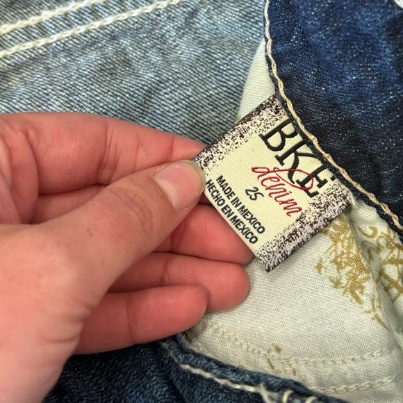 BKE buckle jeans womens 25 blue dark wash capri starlite streetwear casual denim - Picture 9 of 15
